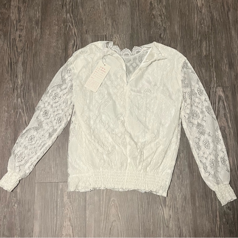 Lacy Long Sleeved Blouse